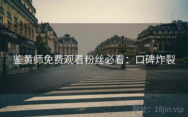 鉴黄师免费观看粉丝必看:口碑炸裂